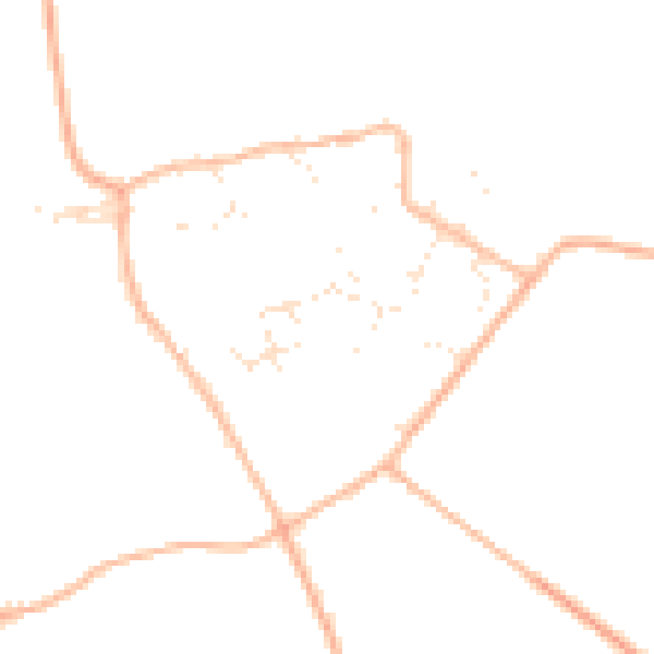 Daytime road noise heatmap for SN6 6NR