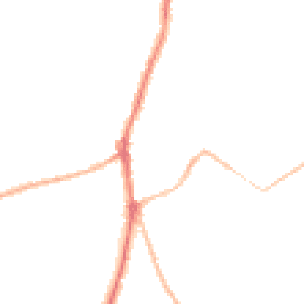 Night-time road noise heatmap for SN6 7AG