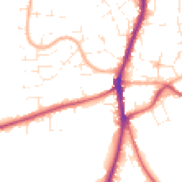 Daytime road noise heatmap for SN6 7BJ