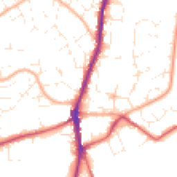 Daytime road noise heatmap for SN6 7EN