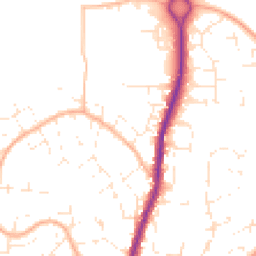 Daytime road noise heatmap for SN6 7JW
