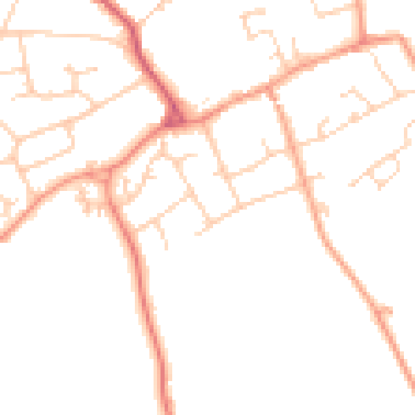 Daytime road noise heatmap for SN6 8EQ