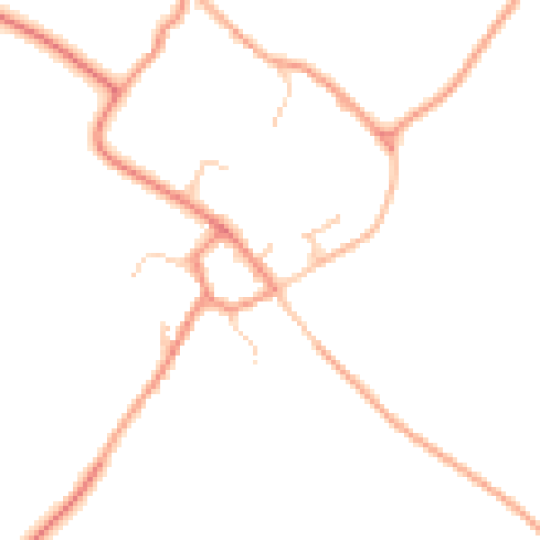 Daytime road noise heatmap for SN6 8NB