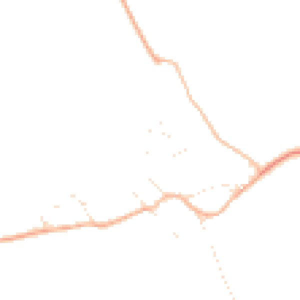 Daytime road noise heatmap for SN6 8PL