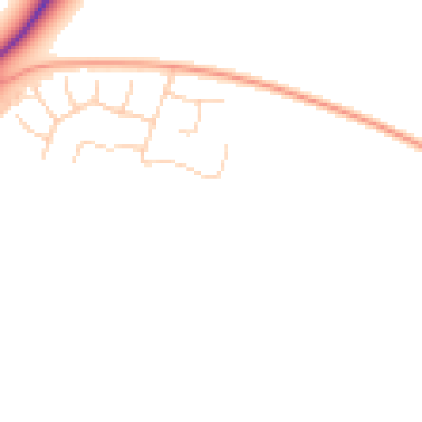 Daytime road noise heatmap for SN6 8RE