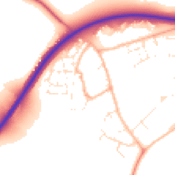 Daytime road noise heatmap for SN6 8TD