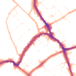 Daytime road noise heatmap for SN8 1AA