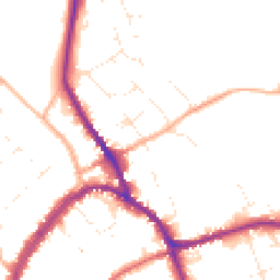 Daytime road noise heatmap for SN8 1AR