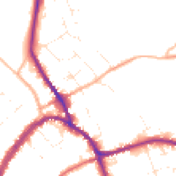 Daytime road noise heatmap for SN8 1AS