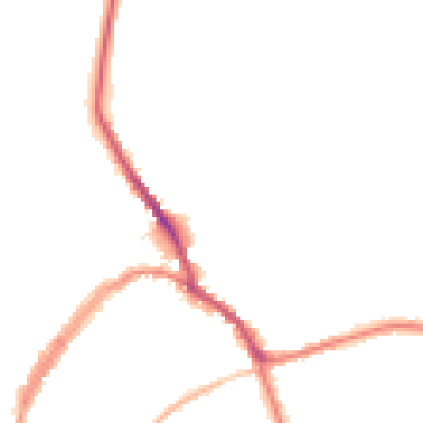 Night-time road noise heatmap for SN8 1AT
