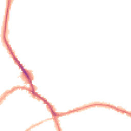 Night-time road noise heatmap for SN8 1AY