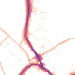 Daytime road noise heatmap for SN8 1BS