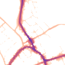 Daytime road noise heatmap for SN8 1BY
