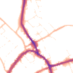 Daytime road noise heatmap for SN8 1BZ