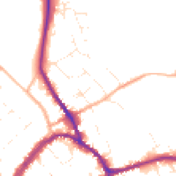 Daytime road noise heatmap for SN8 1DD