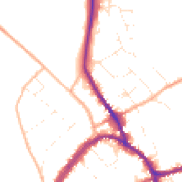 Daytime road noise heatmap for SN8 1DH