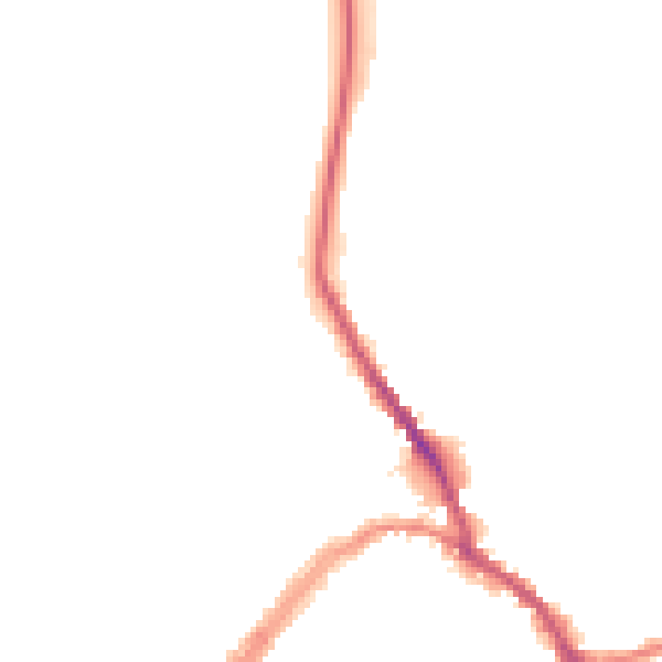 Night-time road noise heatmap for SN8 1DQ