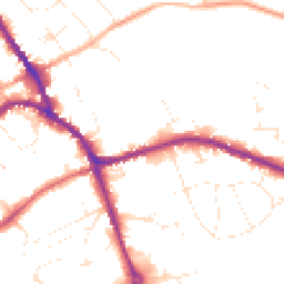 Daytime road noise heatmap for SN8 2AF