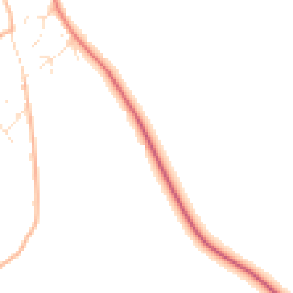 Daytime road noise heatmap for SN8 2DR
