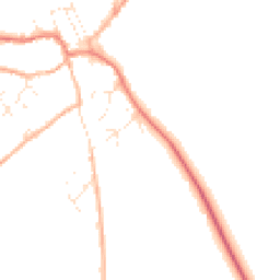 Daytime road noise heatmap for SN8 2DY