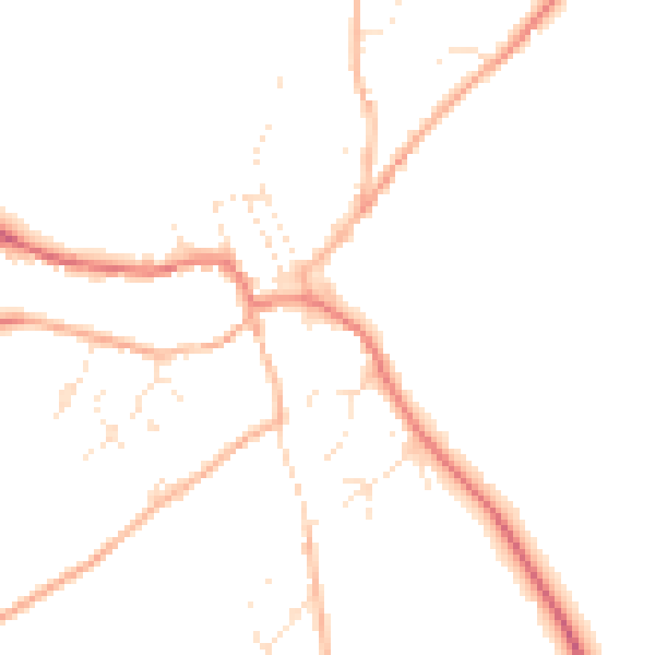Daytime road noise heatmap for SN8 2EP