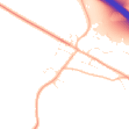Daytime road noise heatmap for SN8 2JA