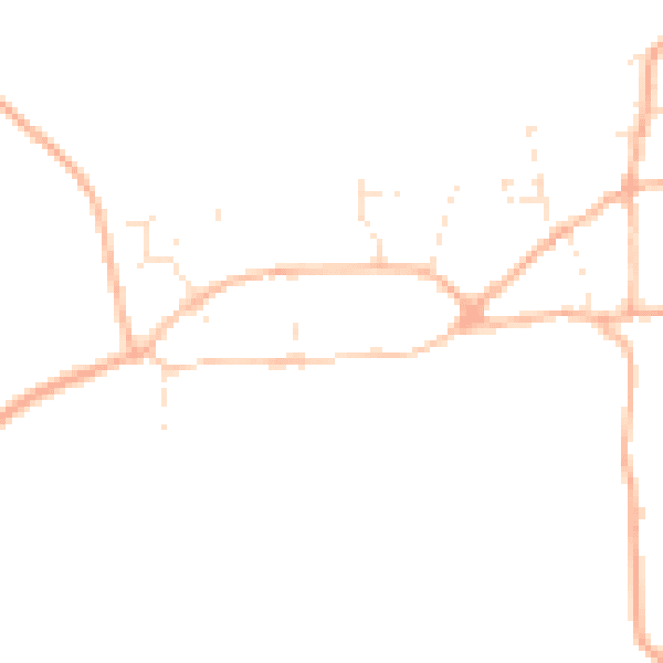 Daytime road noise heatmap for SN8 2QU
