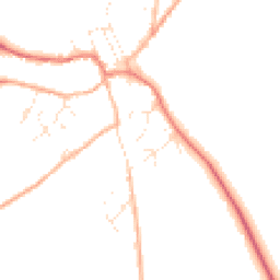 Daytime road noise heatmap for SN8 2SJ