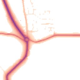 Daytime road noise heatmap for SN8 3AP