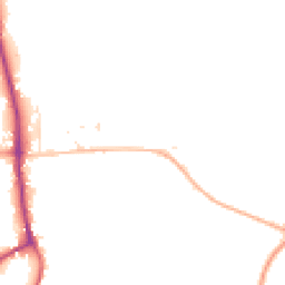 Daytime road noise heatmap for SN8 3EA