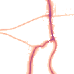 Daytime road noise heatmap for SN8 3EN