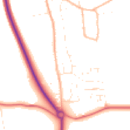 Daytime road noise heatmap for SN8 3TA