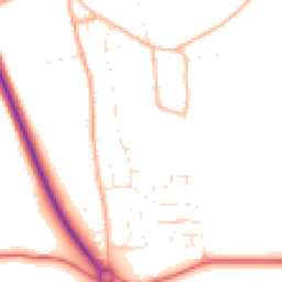 Daytime road noise heatmap for SN8 3TE