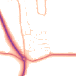Daytime road noise heatmap for SN8 3TG