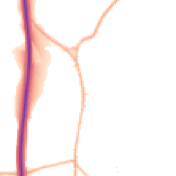 Daytime road noise heatmap for SN8 3TT