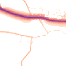 Daytime road noise heatmap for SN8 4HT