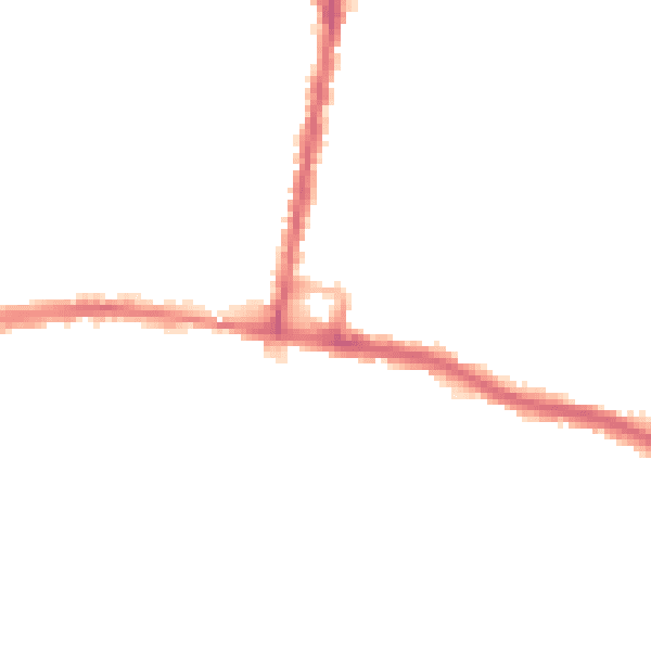 Night-time road noise heatmap for SO18 1BH