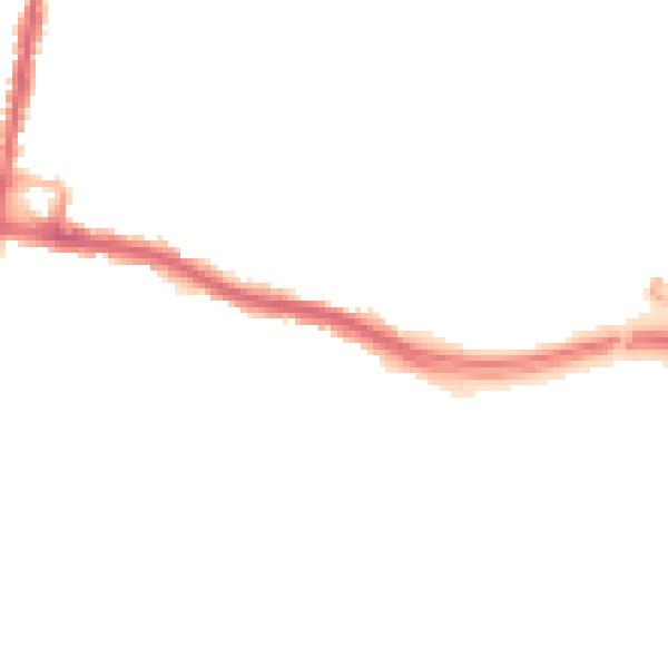 Night-time road noise heatmap for SO18 1BQ