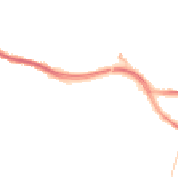 Night-time road noise heatmap for SO18 1DN