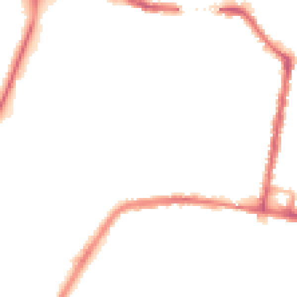 Night-time road noise heatmap for SO18 1DU