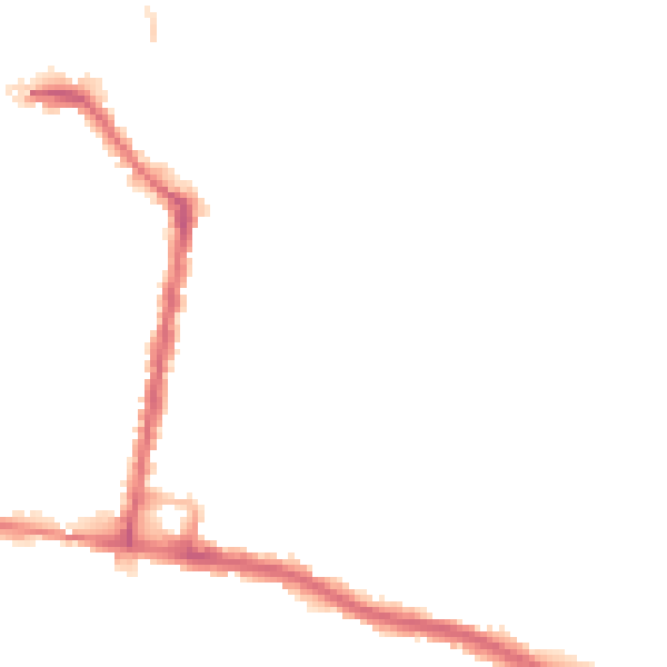 Night-time road noise heatmap for SO18 1ES