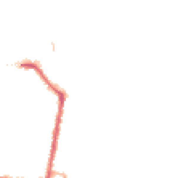 Night-time road noise heatmap for SO18 1JA