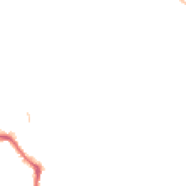 Night-time road noise heatmap for SO18 1JL