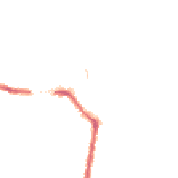 Night-time road noise heatmap for SO18 1LL