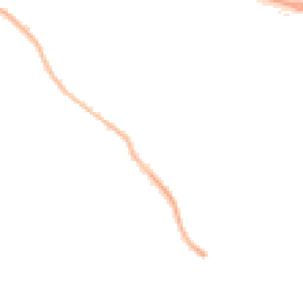 Night-time road noise heatmap for SO18 2FG