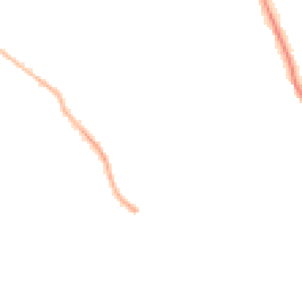 Night-time road noise heatmap for SO18 3ND