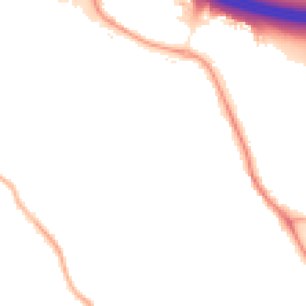 Night-time road noise heatmap for SO18 3PJ