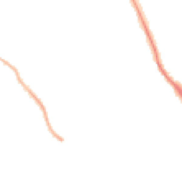 Night-time road noise heatmap for SO18 3QA