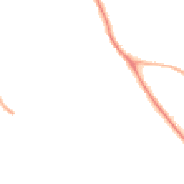 Night-time road noise heatmap for SO18 3QP