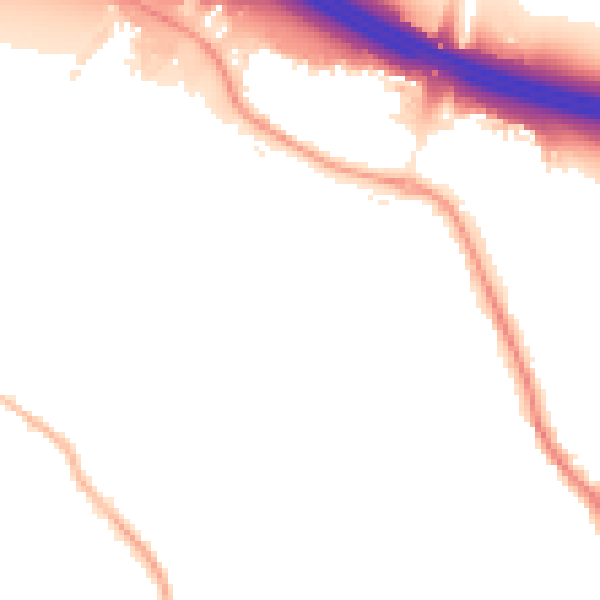 Night-time road noise heatmap for SO18 3RB